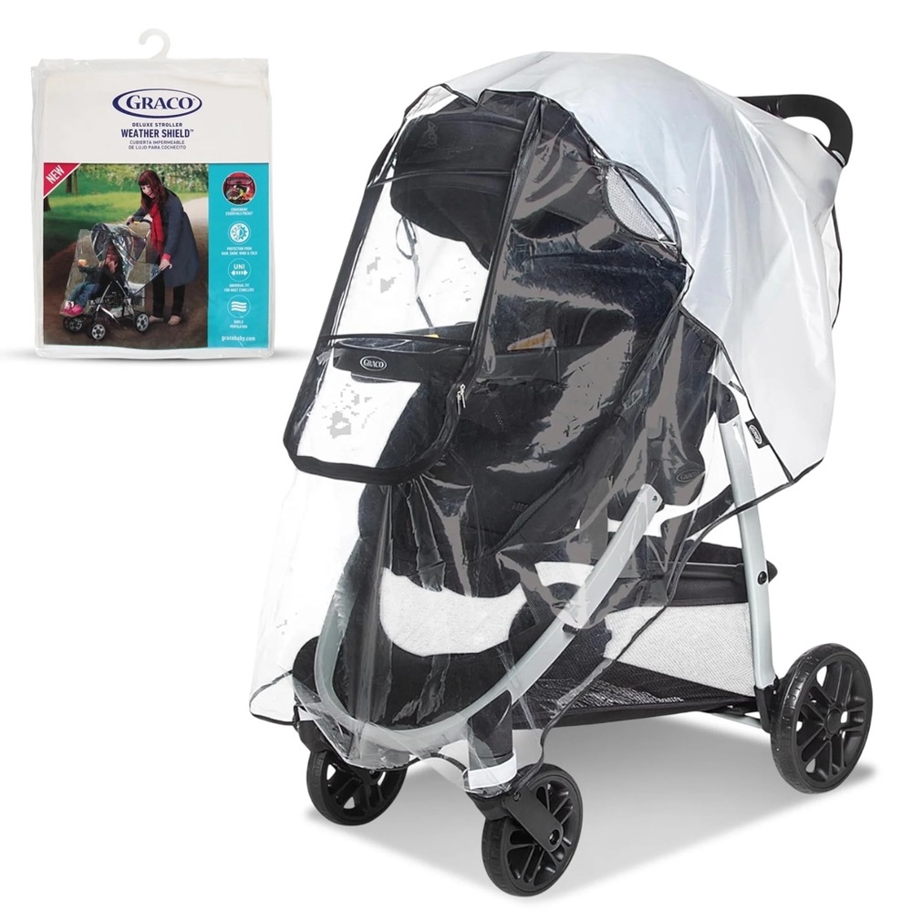 NIB Graco Deluxe Stroller Cover for Rain, Weather Shield Infant Stroller Cover